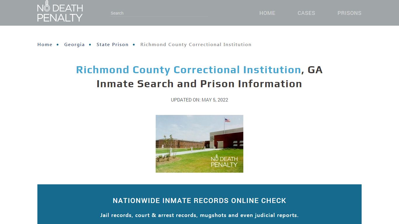 Richmond County Correctional Institution, GA Inmate Search ...